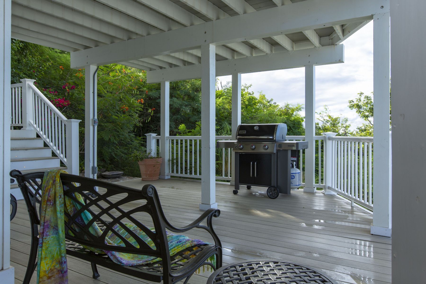 Balcony patio with bbq