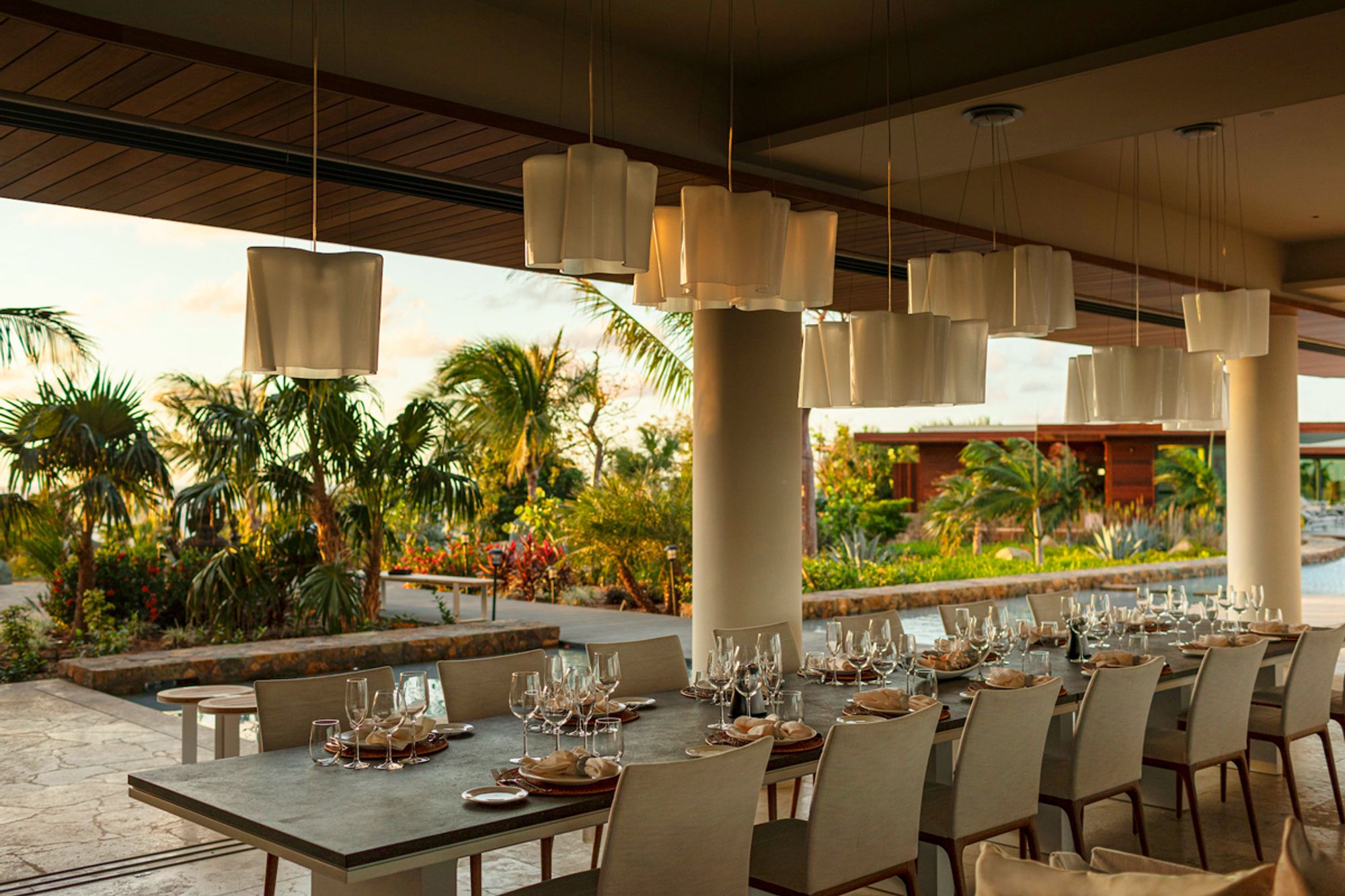 Dining table at the great room