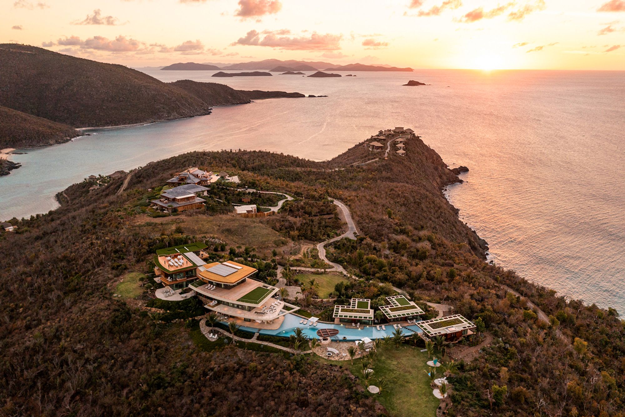 Aerial view of the estate