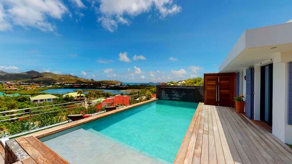 Fun and Sun Villa is located in the heart of St. Barts overlooking St. Jean