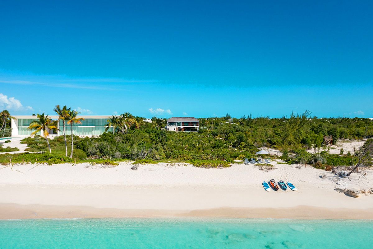 Grace Bay beach is a short distance away