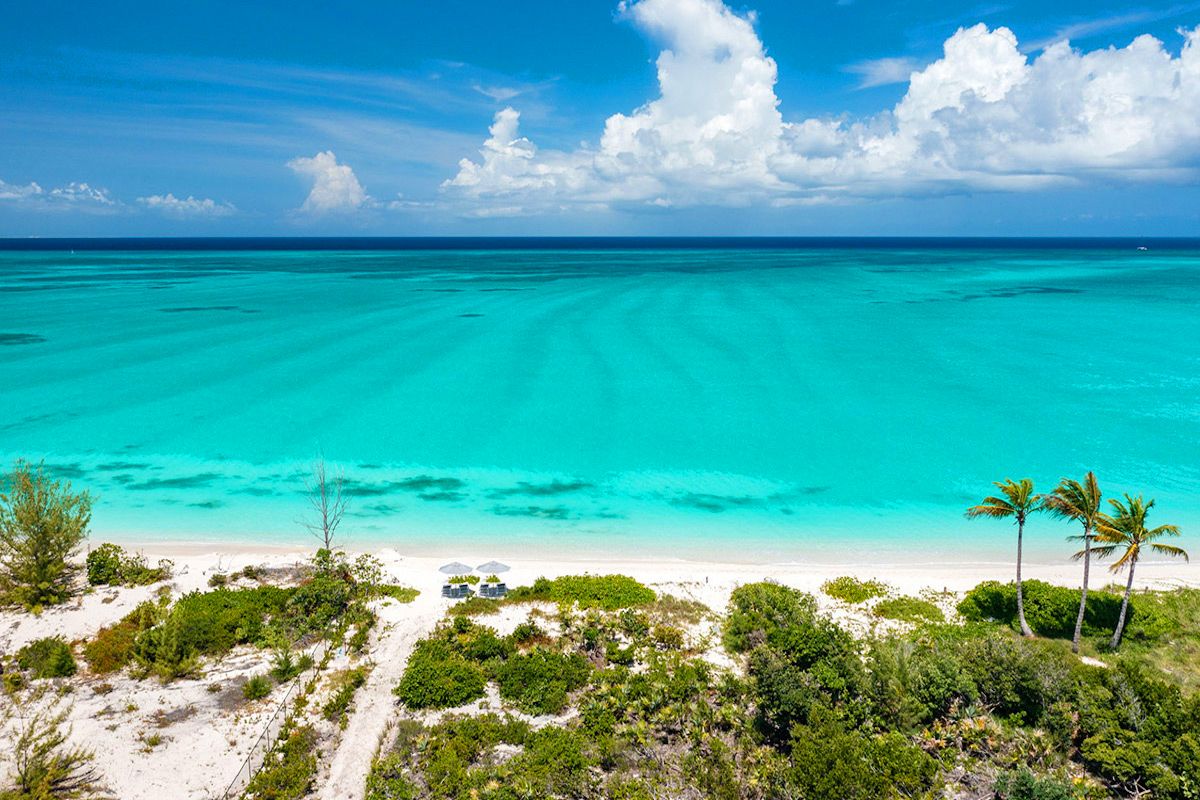 Grace Bay beach is a short distance away