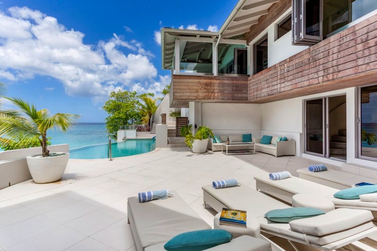 Patio and pool area