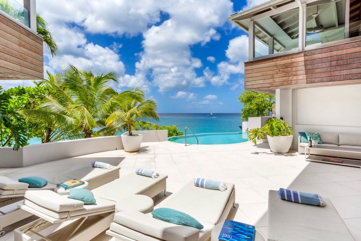 Patio and pool area