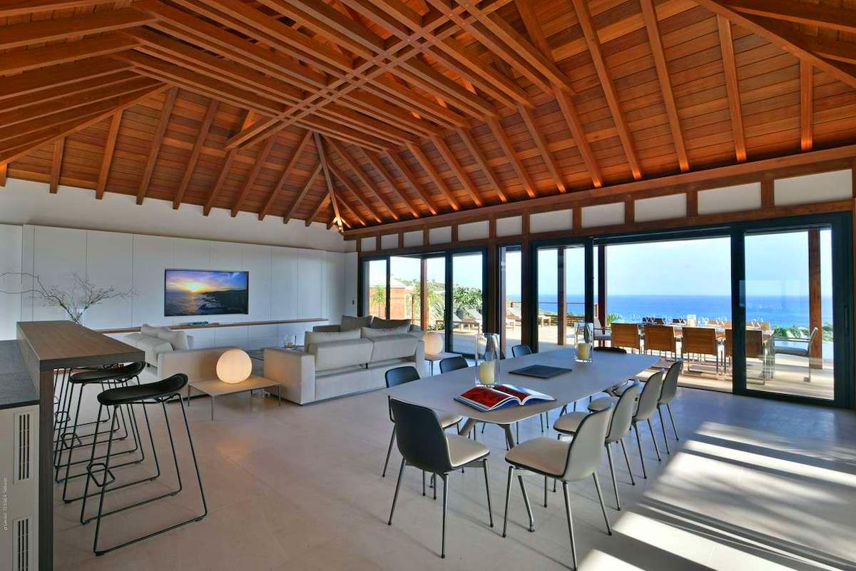 Living area and dining