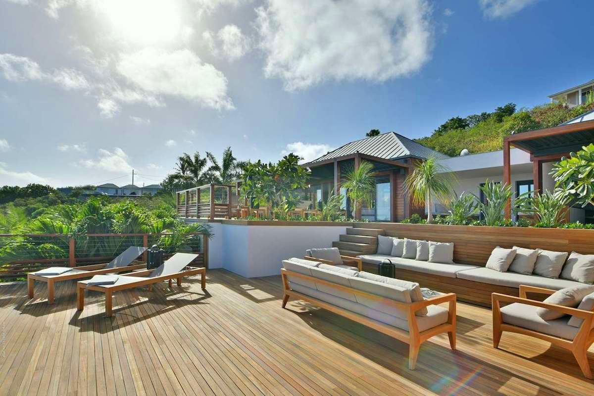 Patio and sun deck