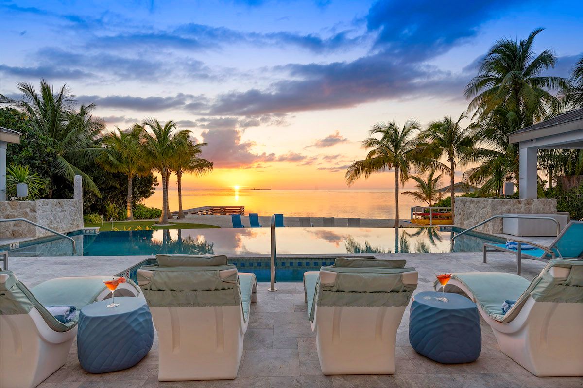 Sunset views from Sun Rays Villa