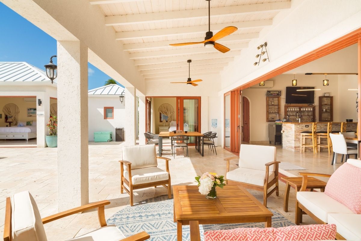 Covered patio common area