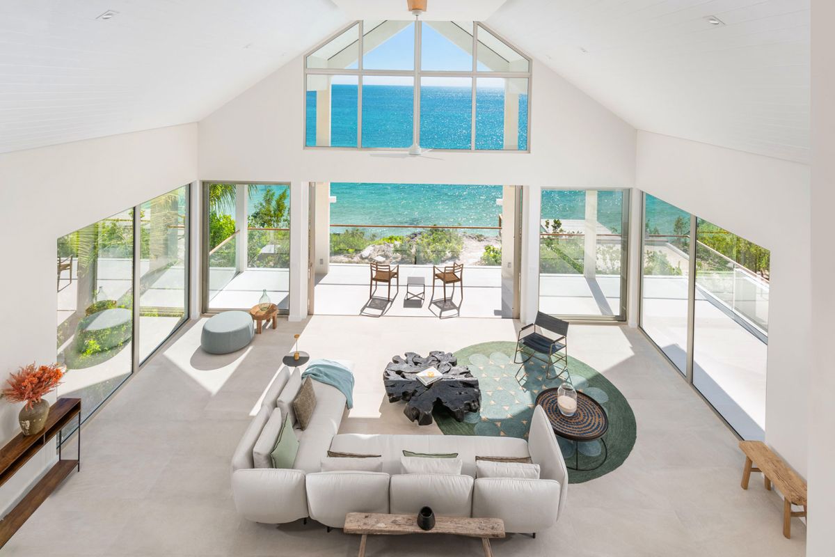 Aerial view of the great room