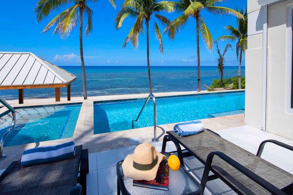 Envision Villa is located beachfront on Cayman's North Side