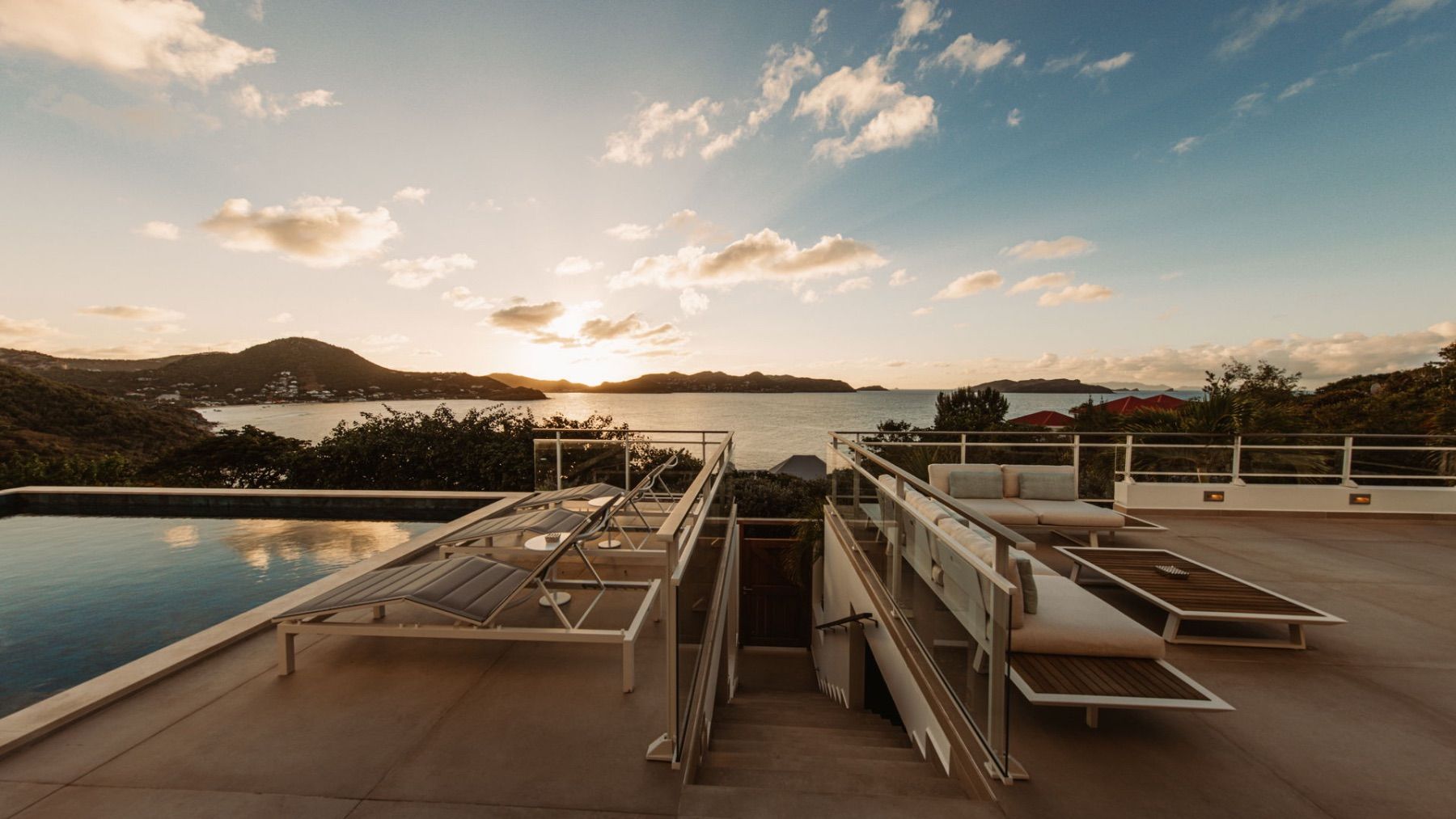 Sunset views from the terrace