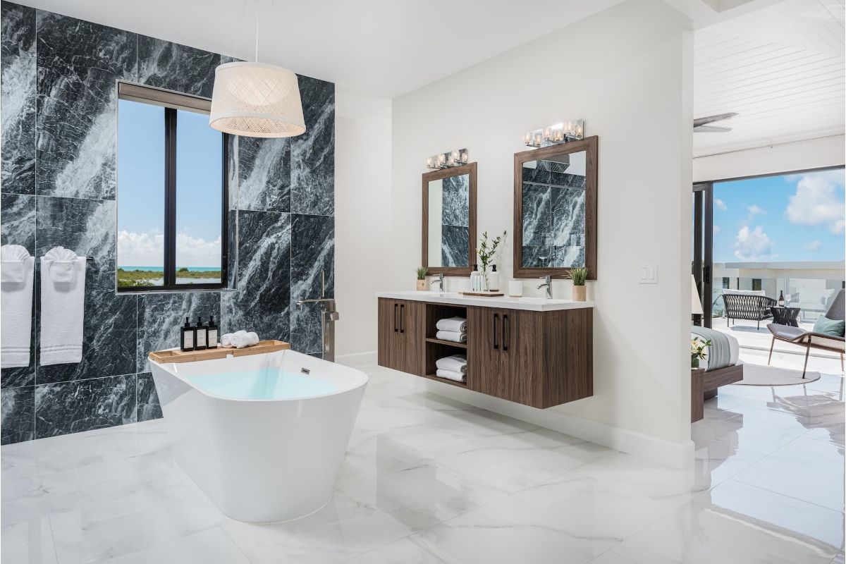 En suite bathroom