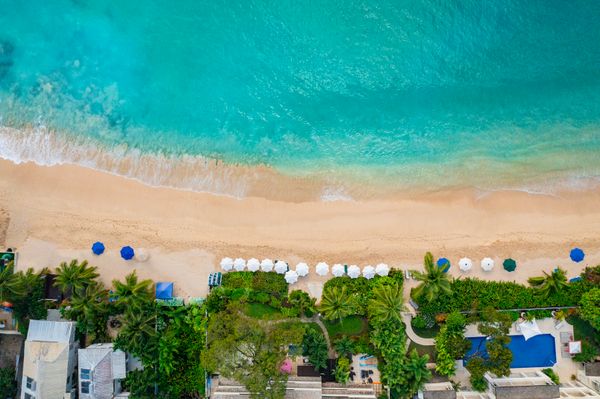 Aerial view of beachfront access at Beachi - Coral Cove #9
