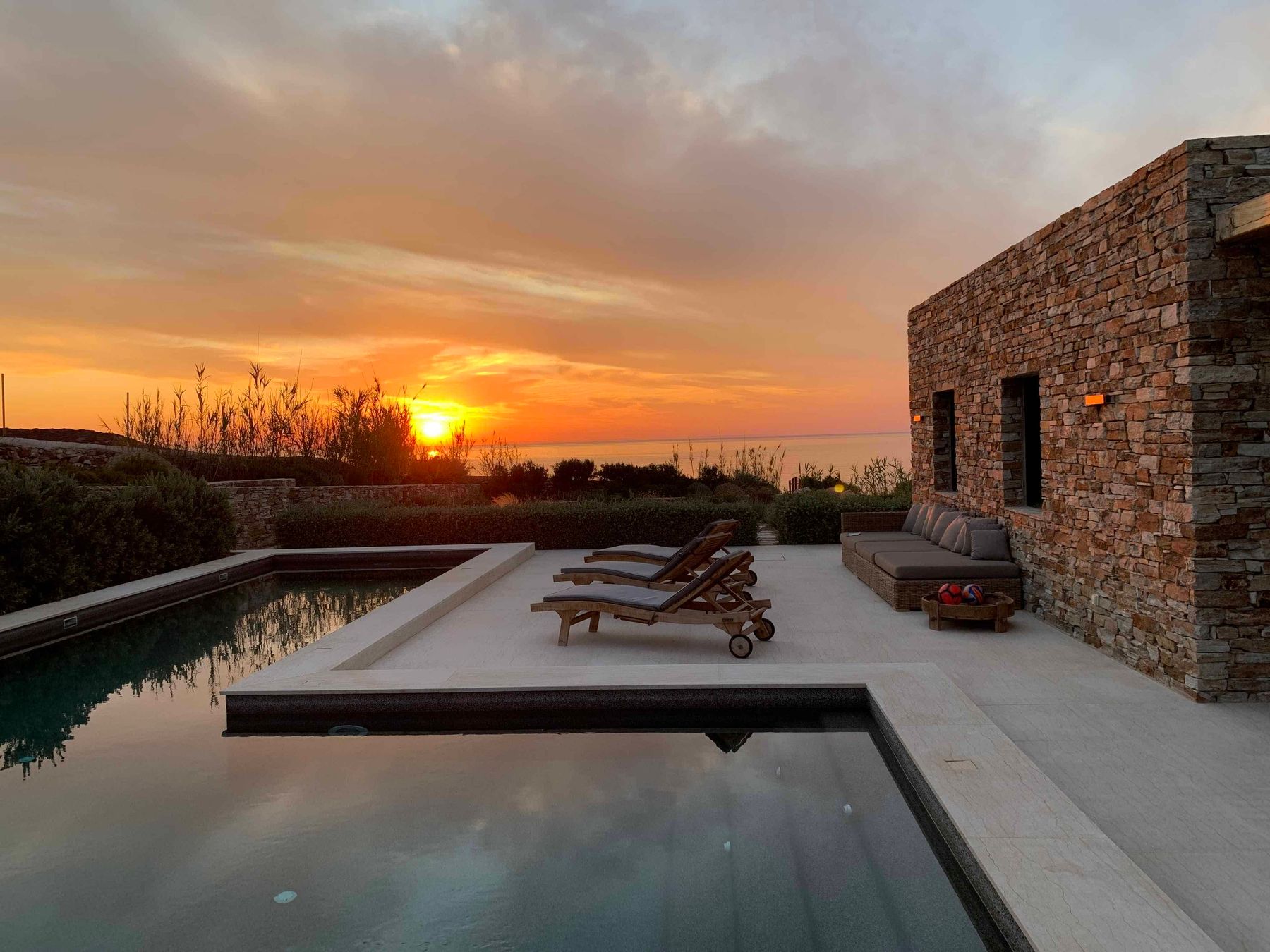 Stunning sunset views from this luxurious property