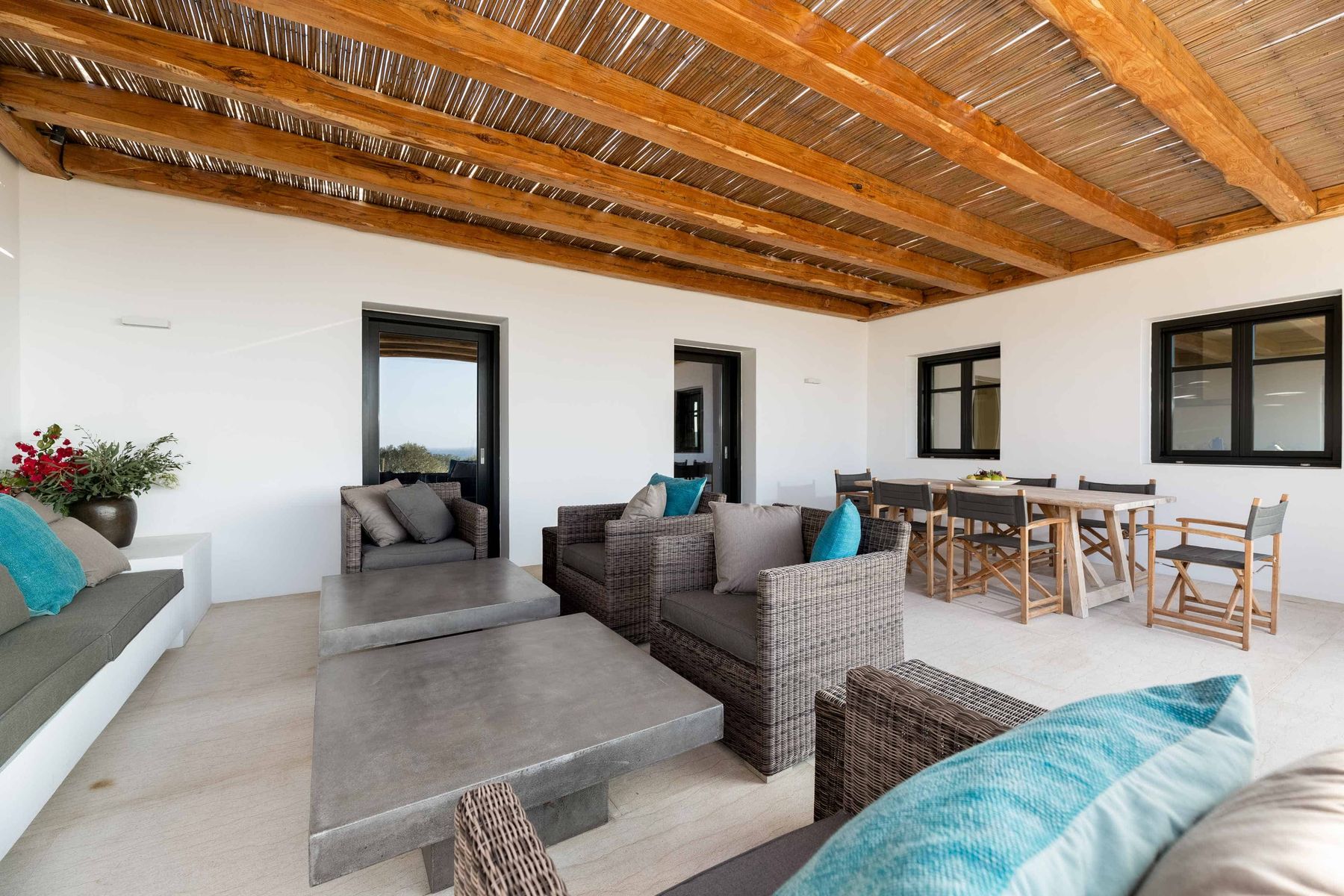 Spacious outdoor living spaces