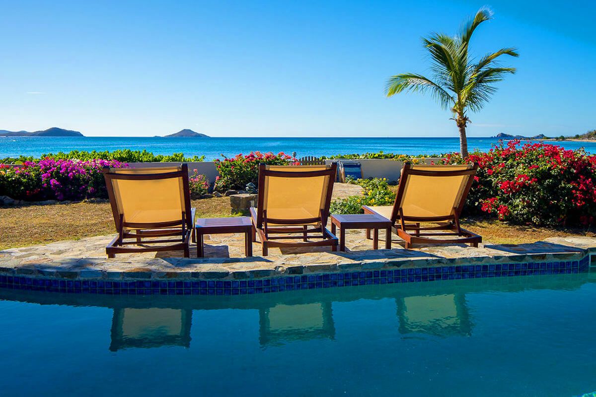 Poolside lounging