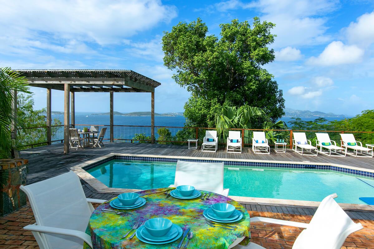 Loungers and dining on the sun deck