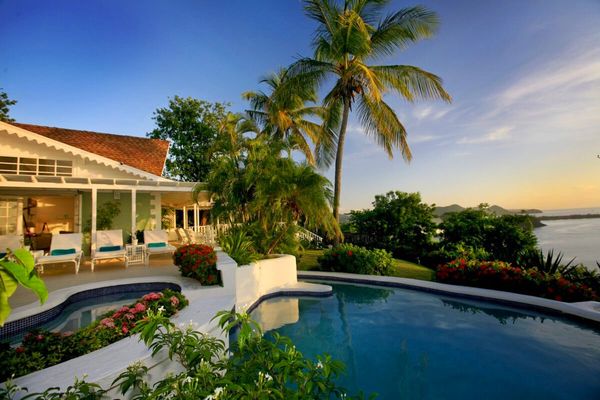 Saline Reef sits on the northernmost end of St. Lucia and has a beautiful pool and patio