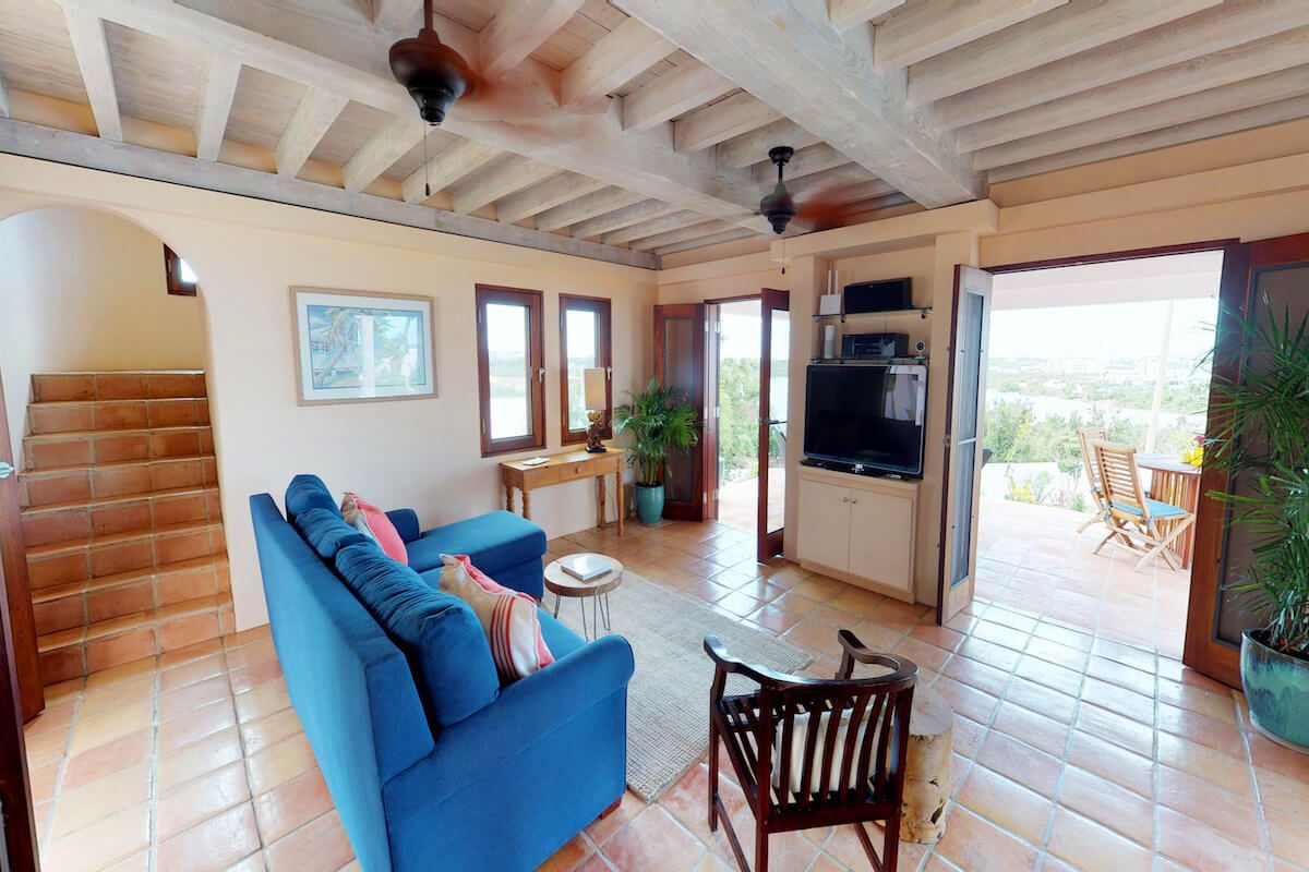 Living area opens to the patio