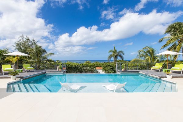 Beautiful views pool side at Giselle Villa