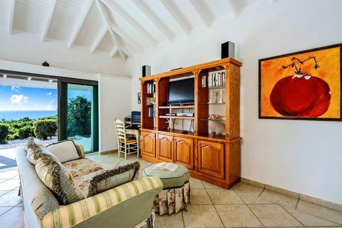 Living area at the Pool Cottage