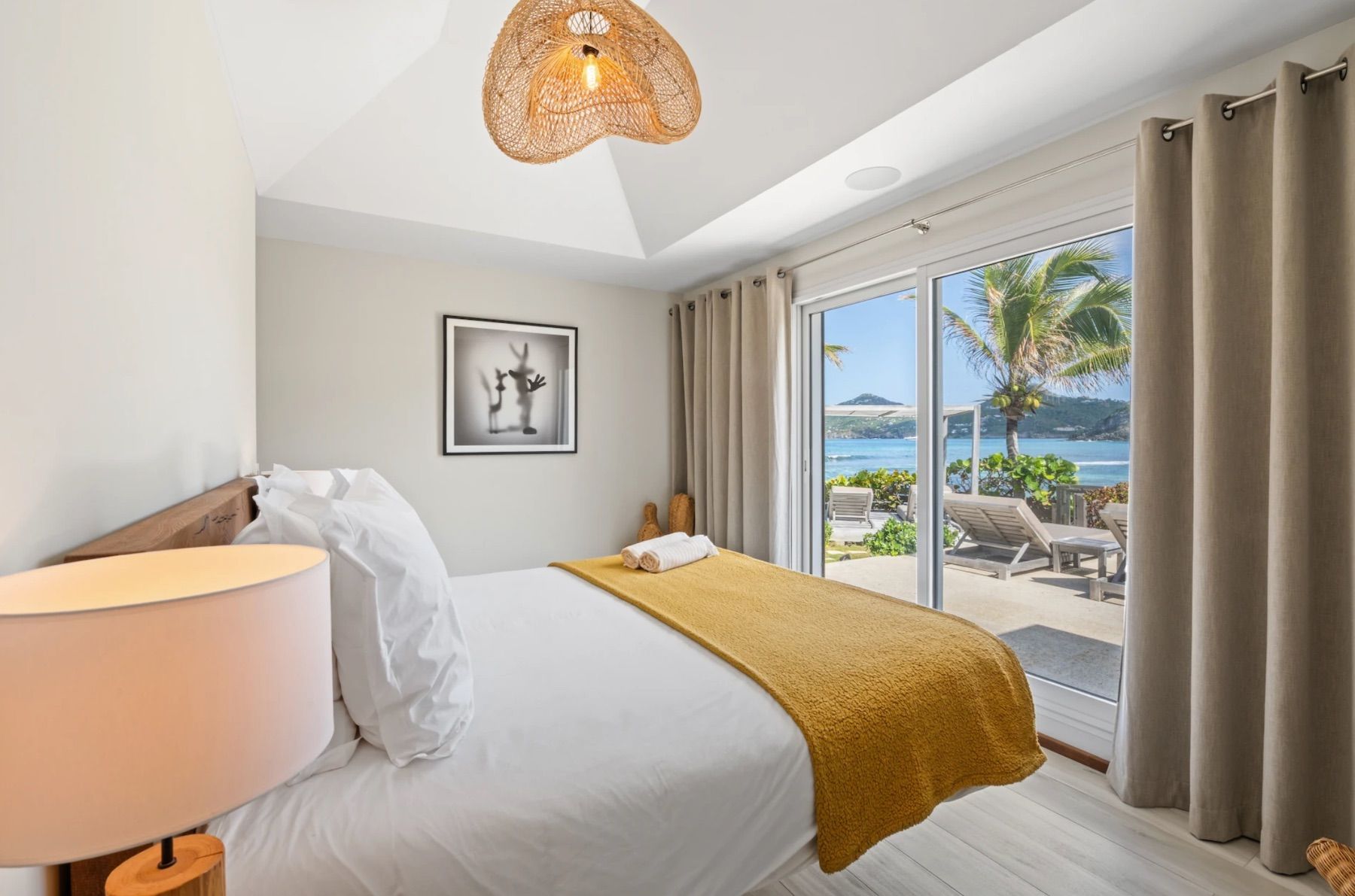 Bedroom with views