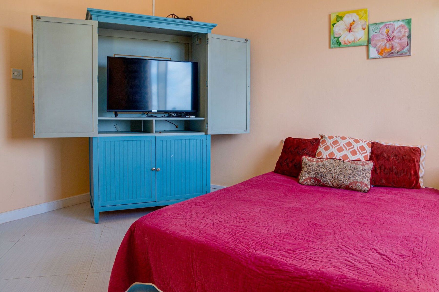 TV room when converted to additional sleeping space
