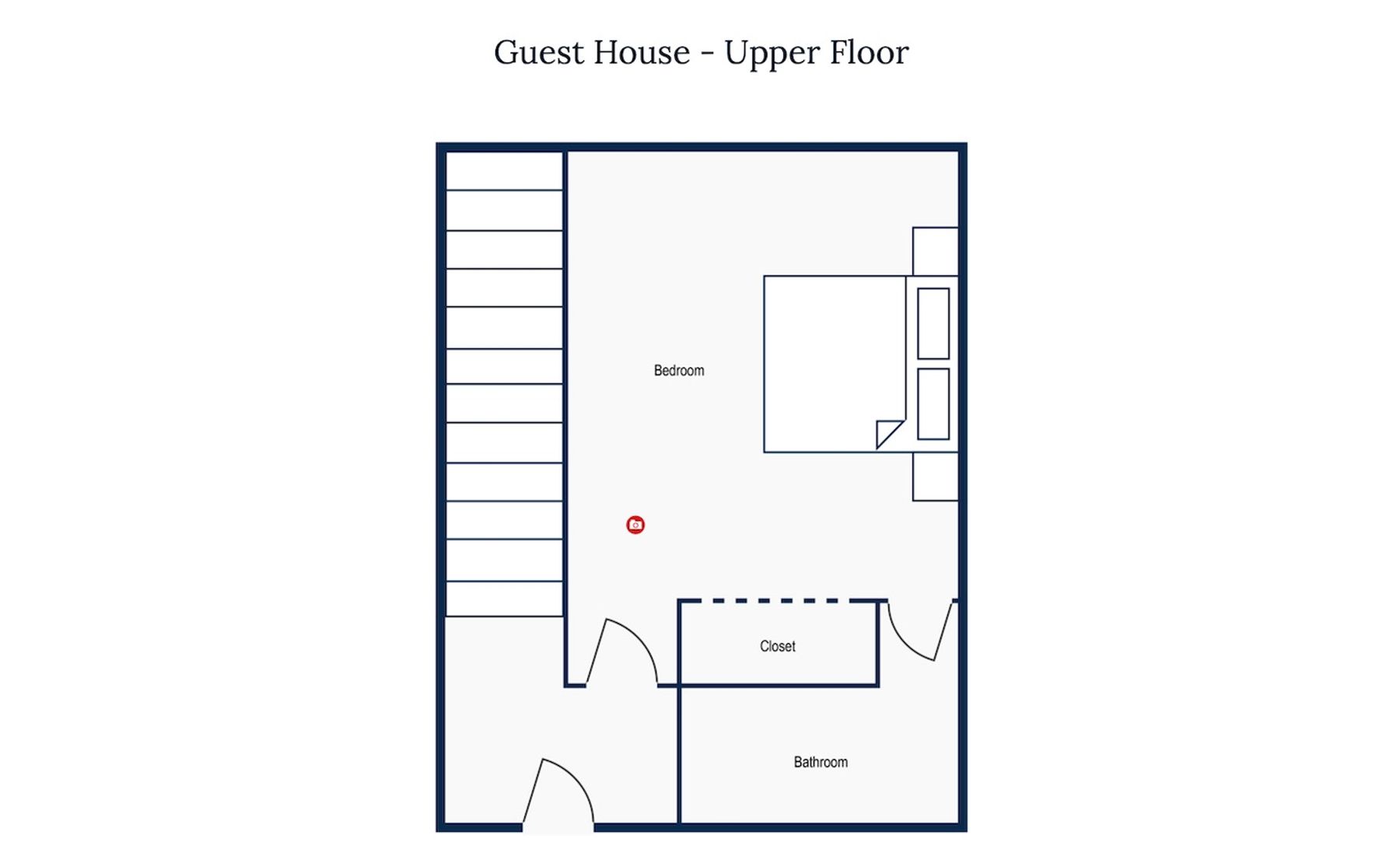 Guest House Floor Plan - Upper Level