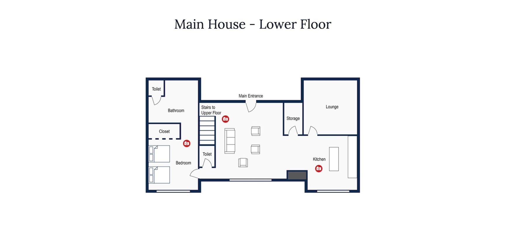 Main House Floor Plan - Lower Level