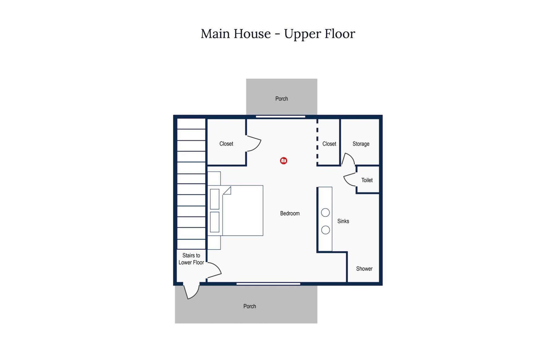 Main House Floor Plan - Upper Level