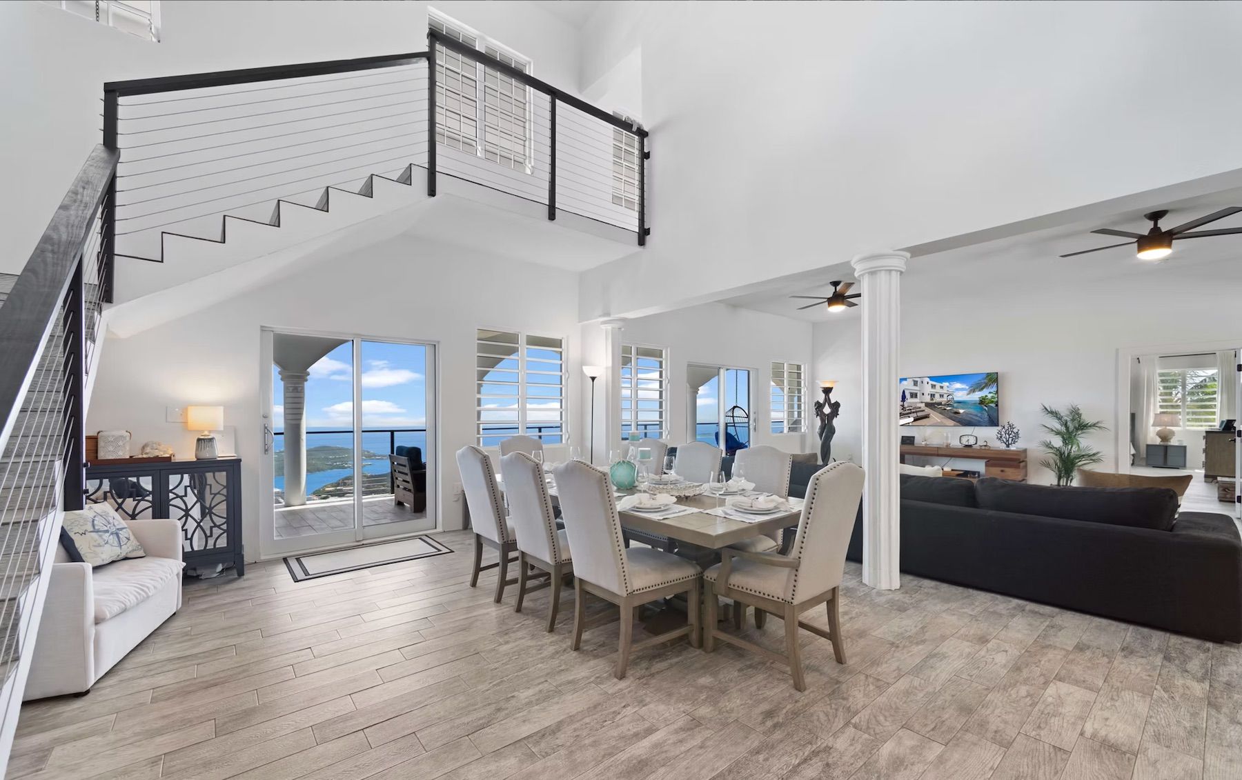 Dining table with views