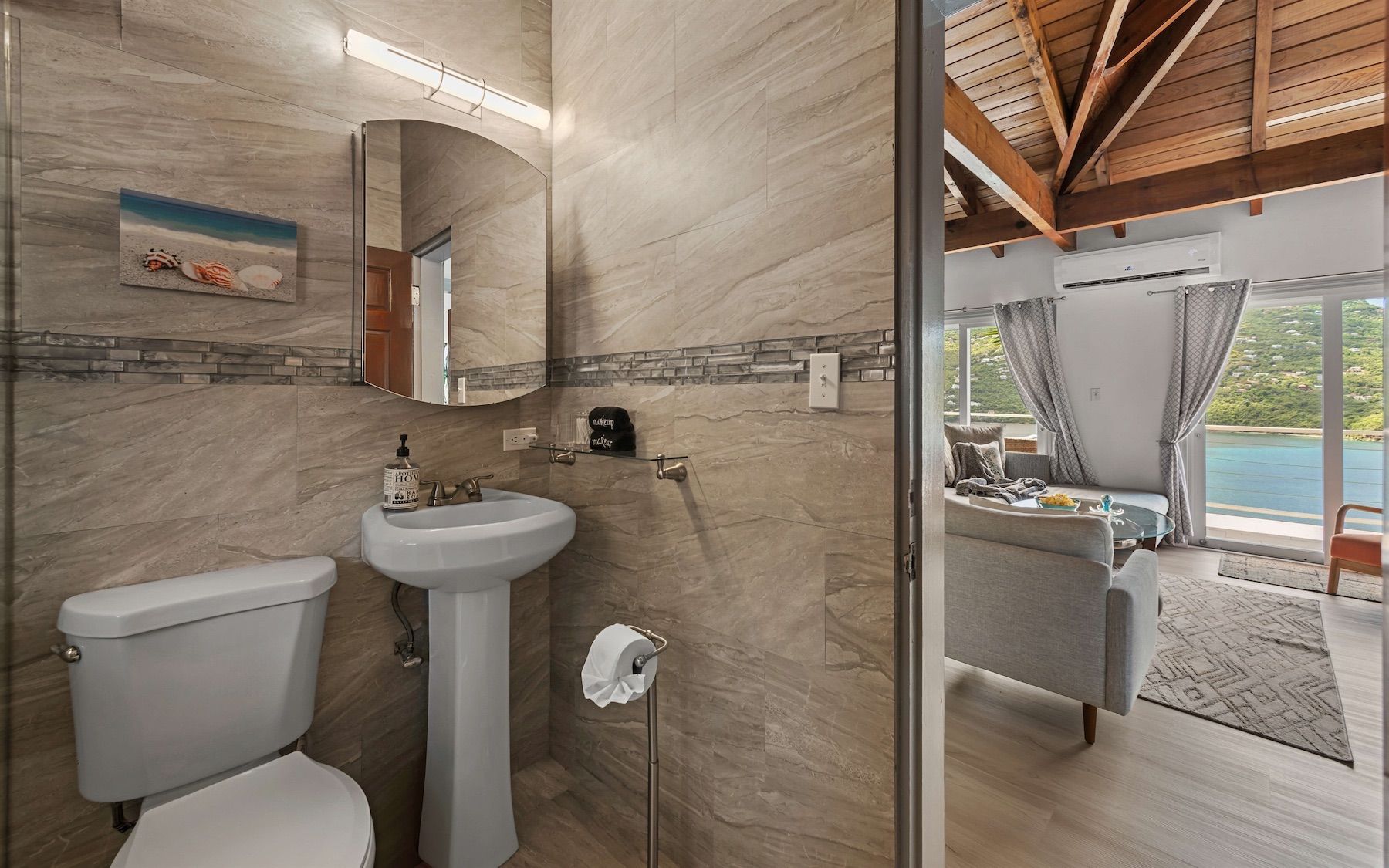 Shared bathroom on main floor