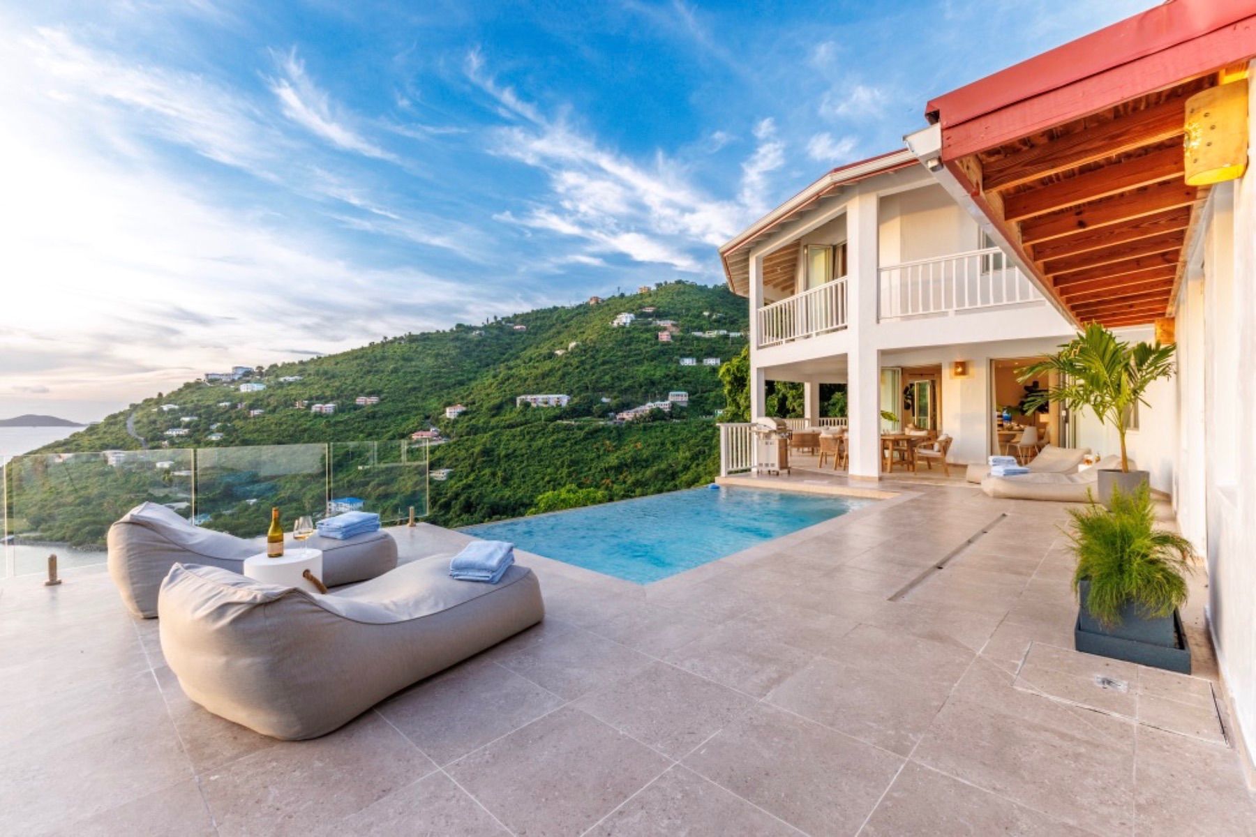 Plenty of outdoor lounging space