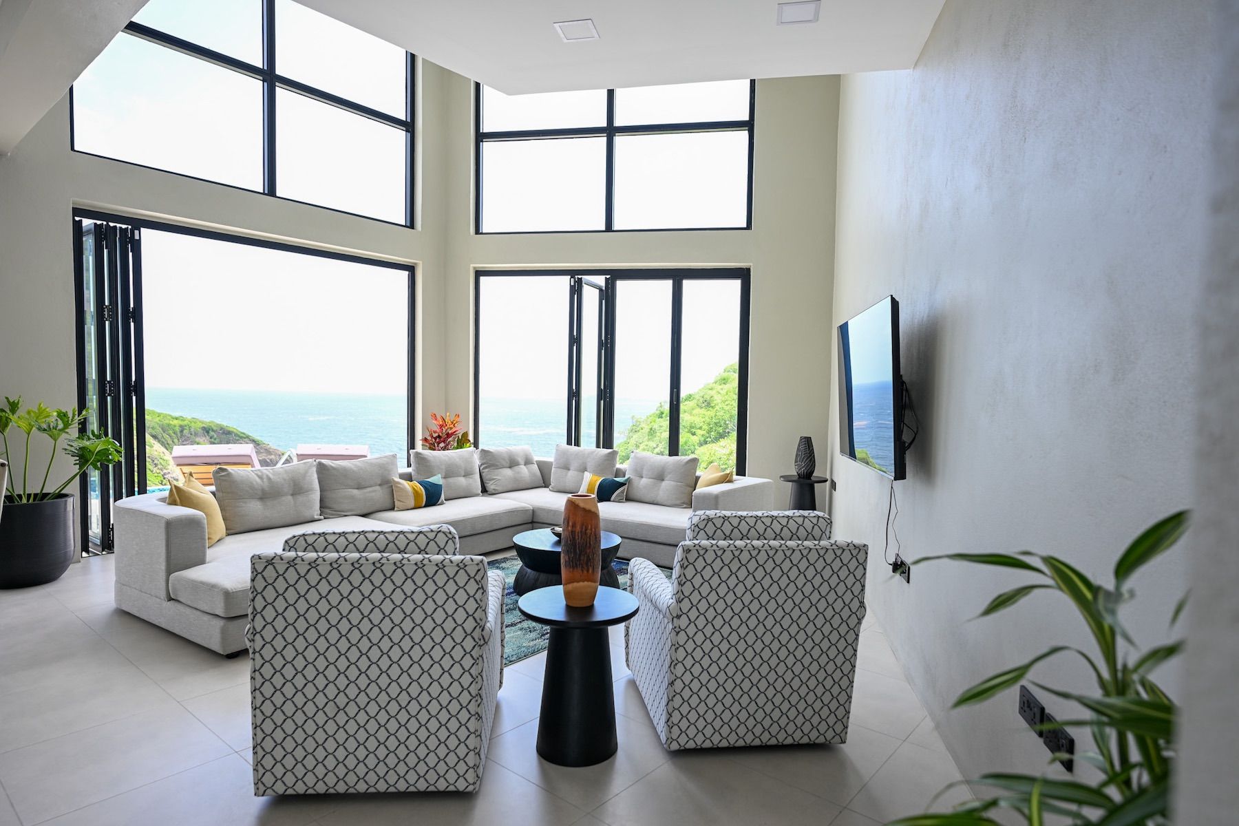 Open living area with views