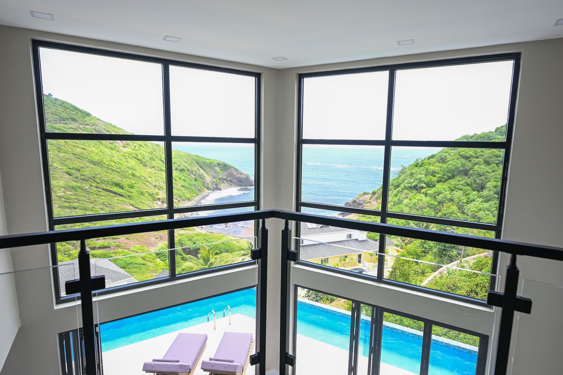 Views from the interior upper level