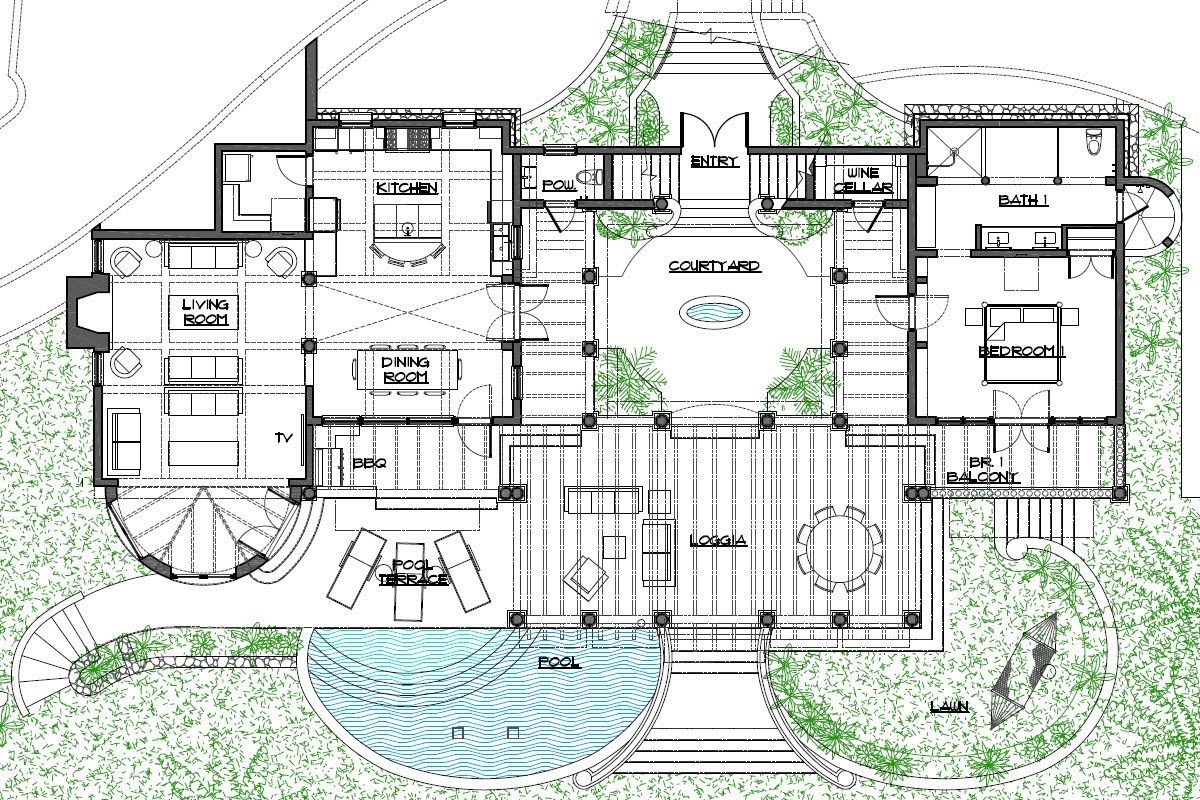 Ground Level Floor Plan