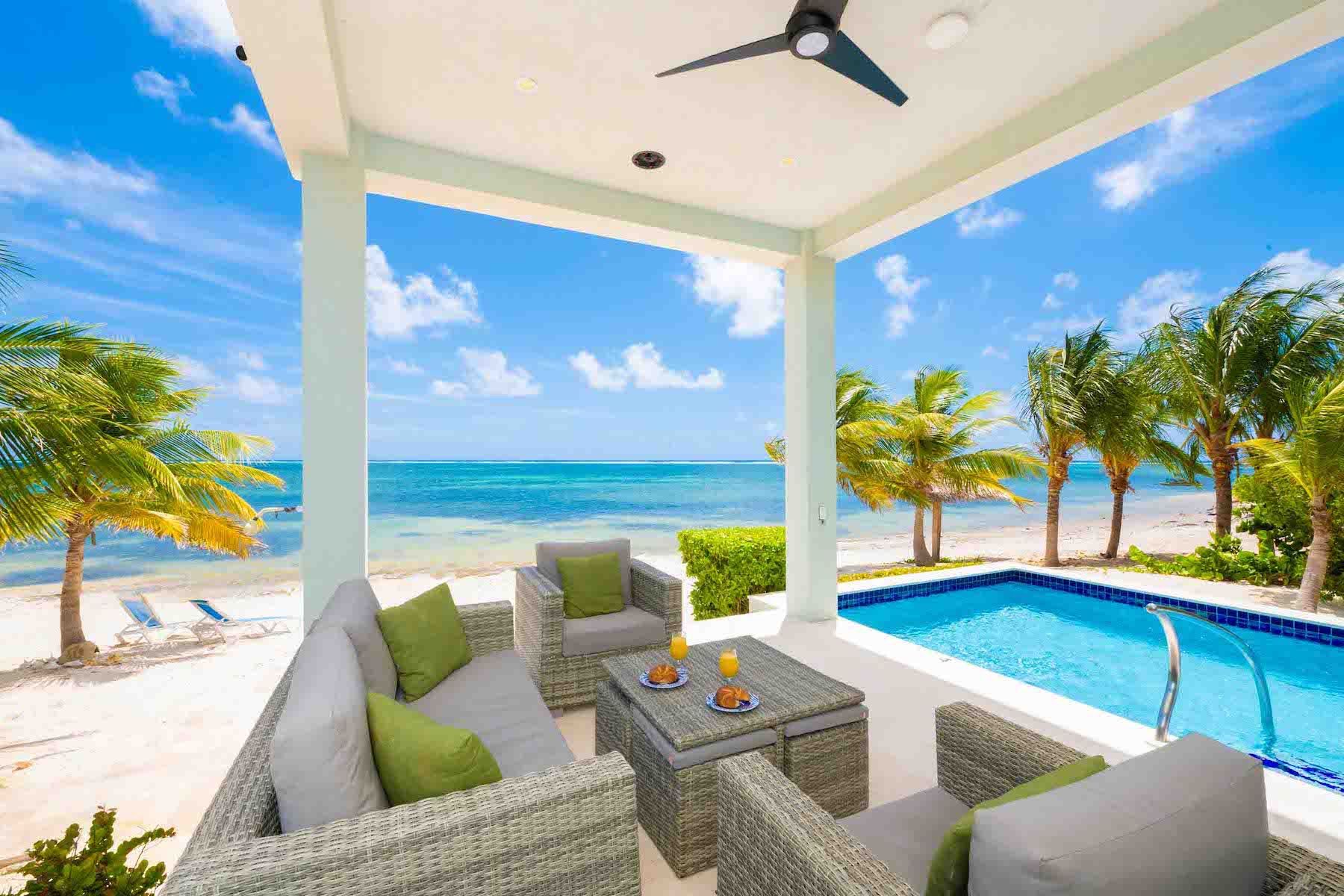 Views from the outdoor living space.