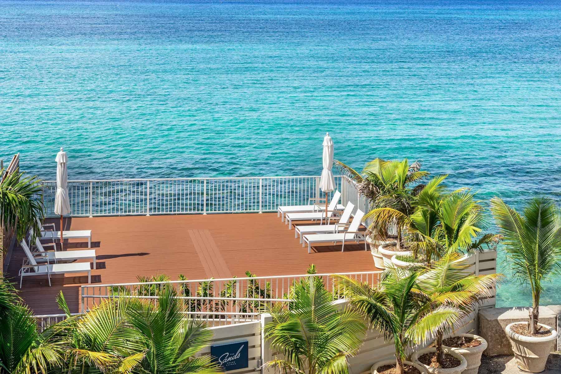 Shared beachfront sundeck 