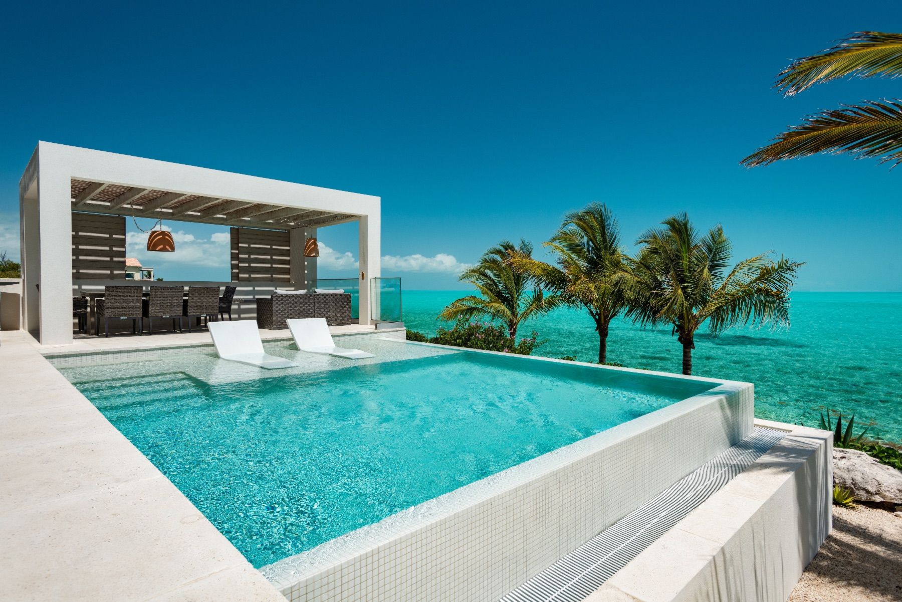 Swimming pool with a view