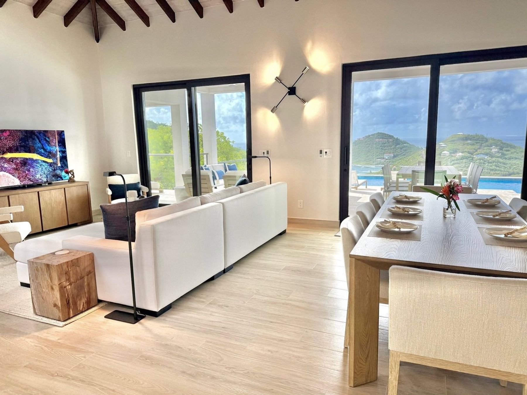 Adjacent dining table 