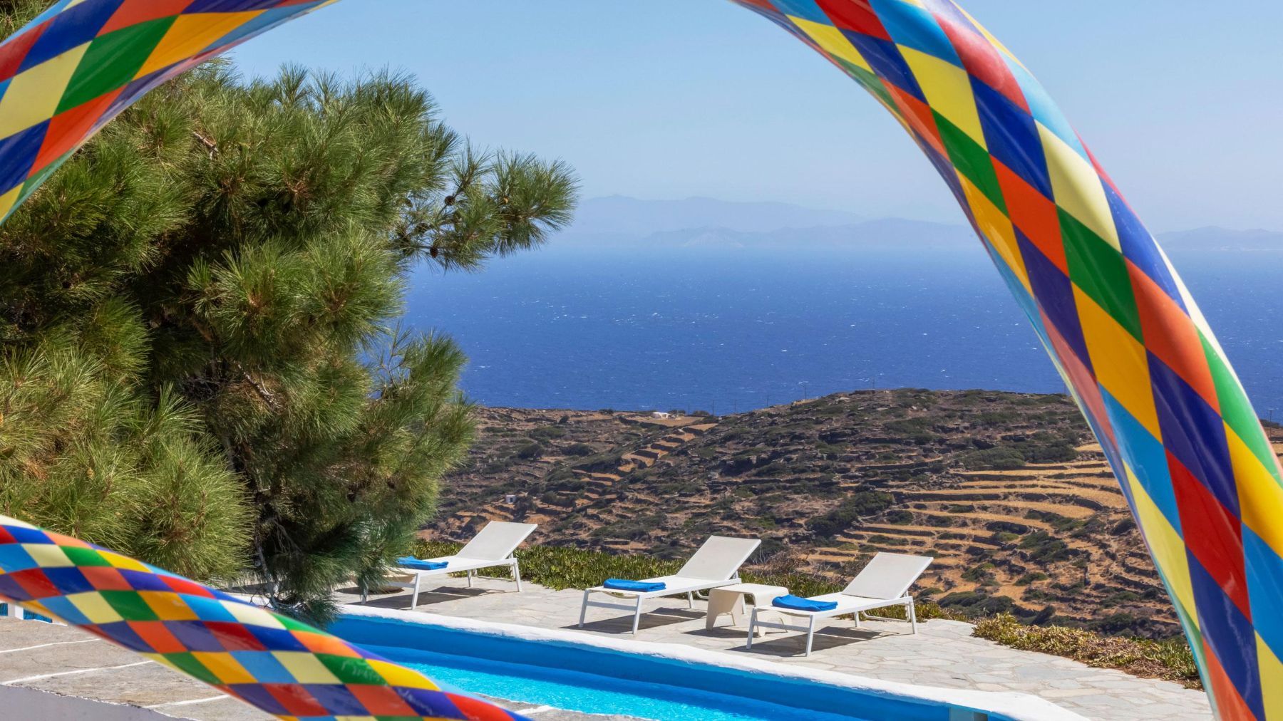 Rainbow villa photo.