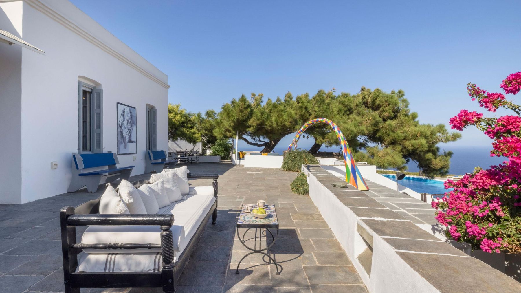 Rainbow villa photo.