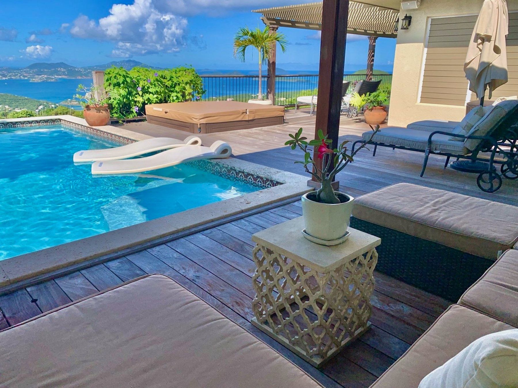 Poolside views