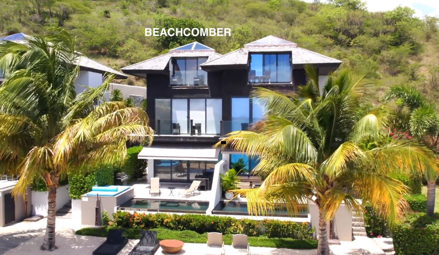 Photo of the villa - Beachcomber is on the left in this photo. 