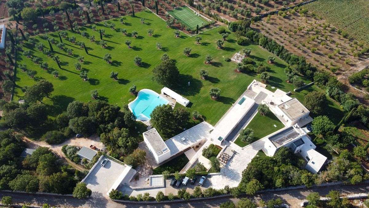 Aerial View of Villa Cigno