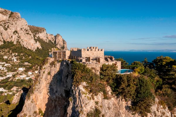 The Rock Villa set upon a cliff overlooking Marina Piccola