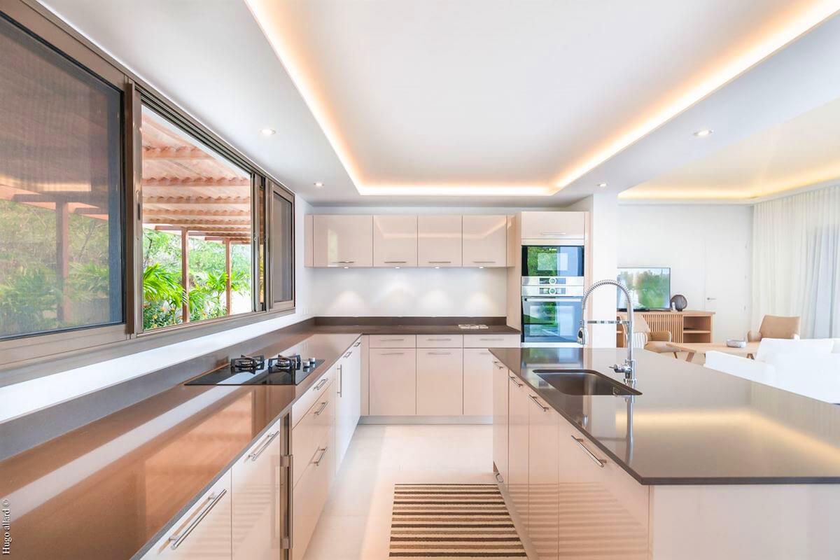 Sleek kitchen