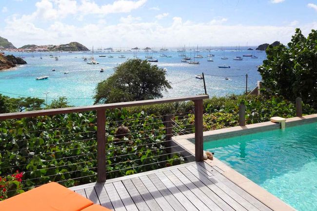 Petit Saint Louis Villa ha great views over Gustavia Harbor