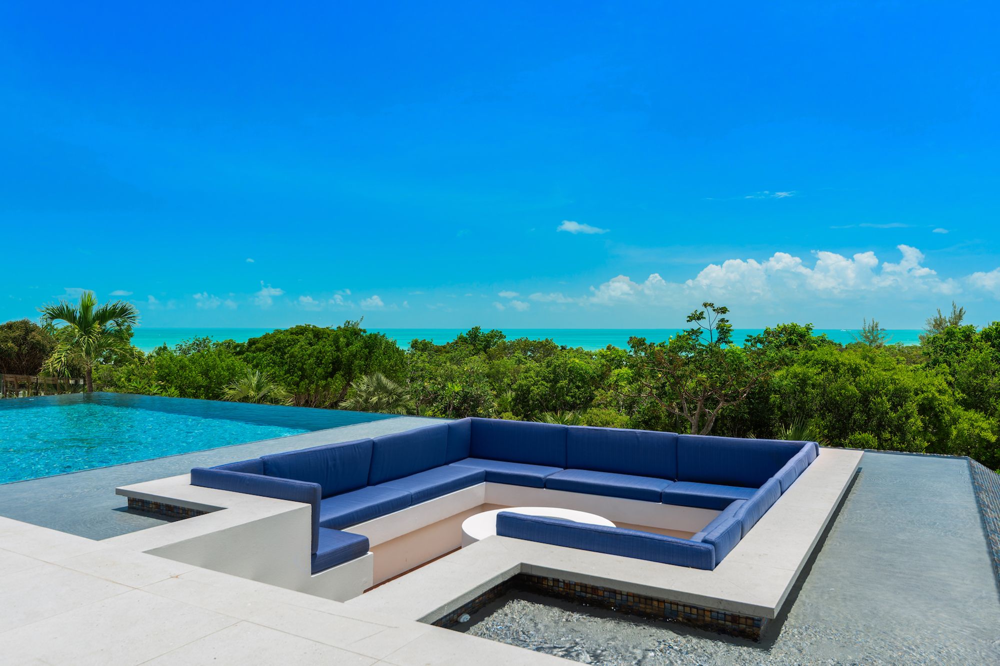 Poolside lounging