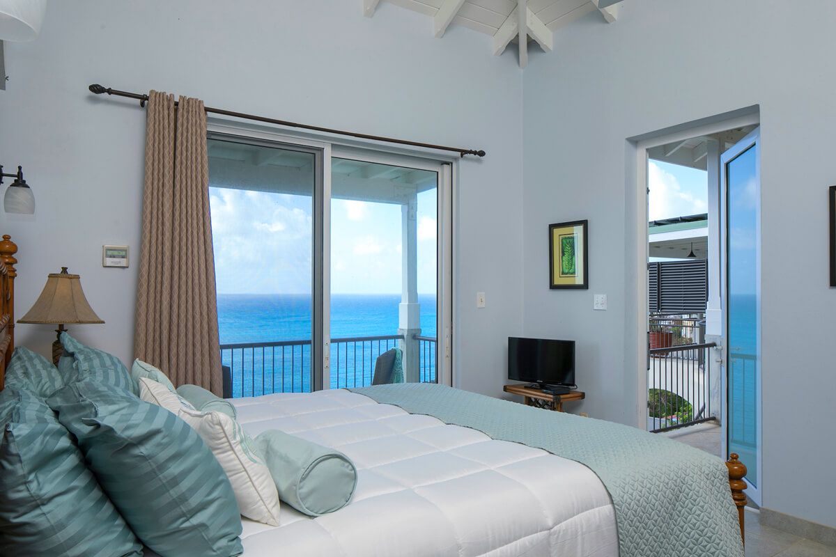 Bedroom with dual exterior access